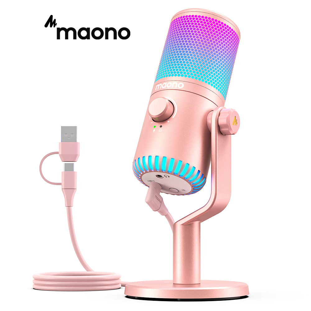 Micro thu âm MAONO AU-PM461TR để bàn USB dành cho máy tính xách tay máy  tính bàn điện thoại