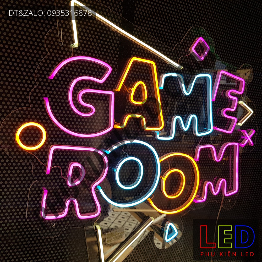 Đèn Led Neon Chữ GAME ROOM Nhiều Màu - GAME ROOM LED Neon Sign ...