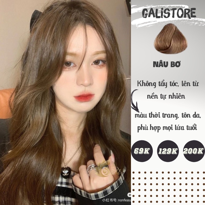 ⭐️ THUỐC NHUỘM TÓC NHÀ CHENG on Instagram: "🍂 𝐍𝐚̂𝐮 𝐁𝐨̛  𝐅𝐞𝐞𝐝𝐛𝐚𝐜𝐤 𝐂𝐨𝐥𝐥𝐞𝐜𝐭𝐢𝐨𝐧 ~ #cheng_naubo #cheng_review ❣️ Nâu Bơ  là một màu dễ thay đổi tùy vào vào nền tóc. Bạn cần