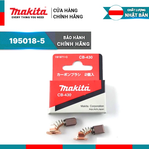 Chổi than MAKITA (CB-430) - 195018-5 | Phụ kiện, phụ tùng Makita chính hãng