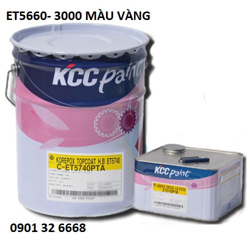 Sơn sàn Epoxy KCC ET5660- 3000M( màu vàng) (16L) | Shopee Việt Nam