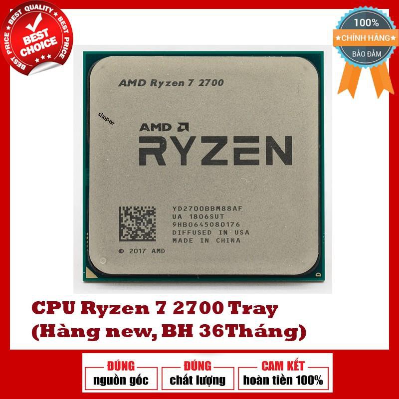 B vi x l CPU AMD Ryzen 7 2700 Tray H ng m i 100 bao h nh 36T