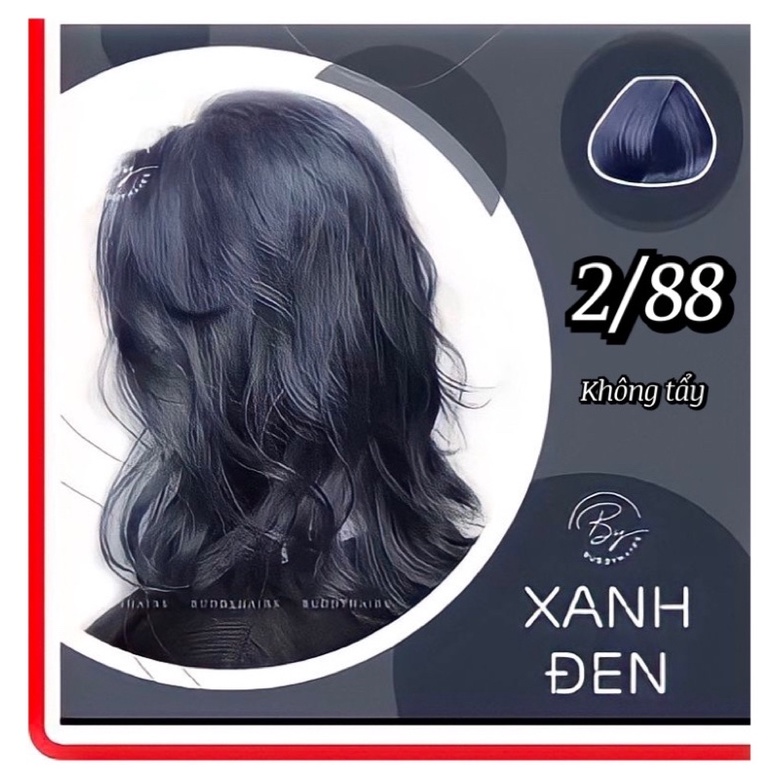 Thuốc nhuộm tóc màu xanh đen cao cấp Blue Black Collagen | Shopee Việt Nam