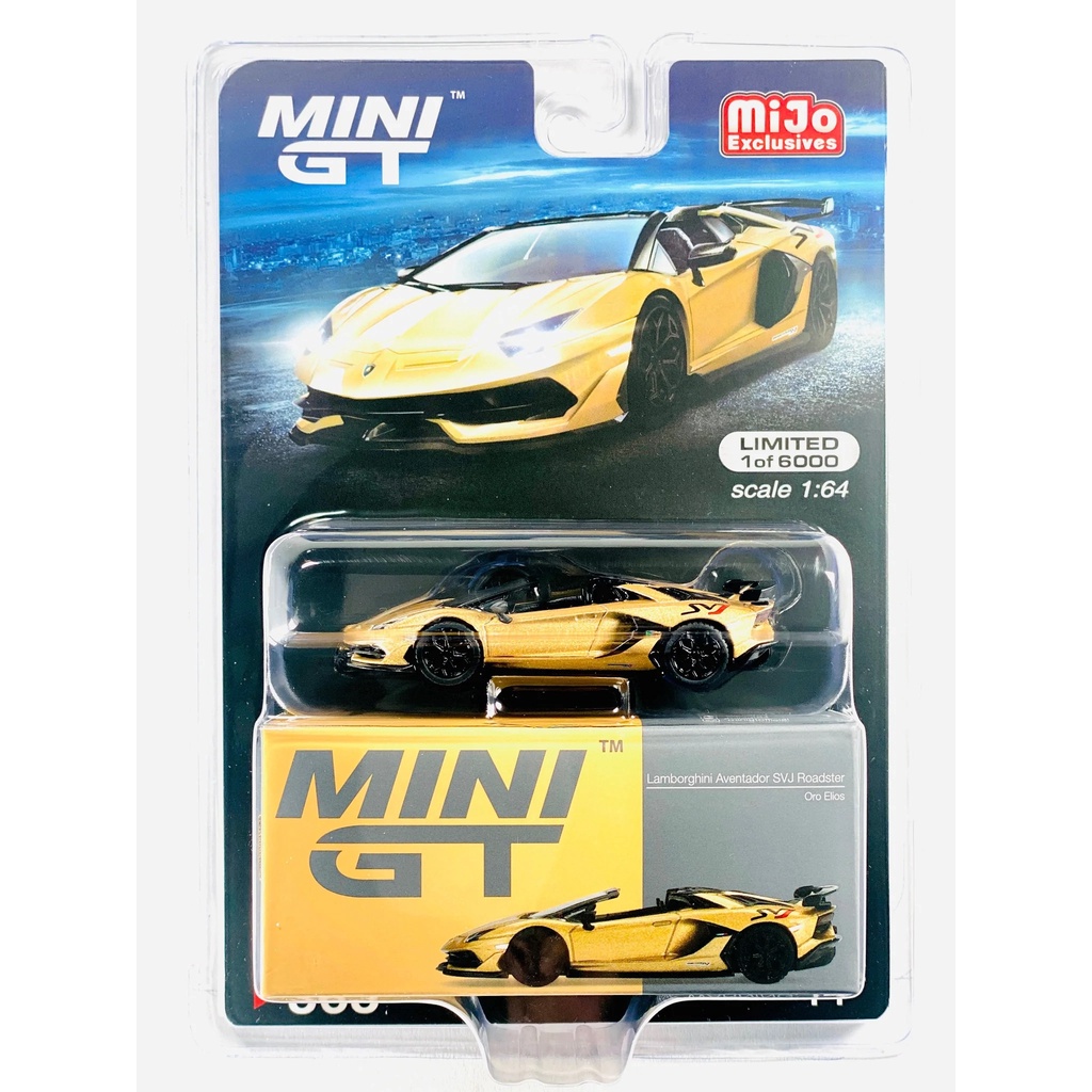 MINI GT #363 Lamborghini Aventador SVJ Roadster Oro Elios- Xe mô