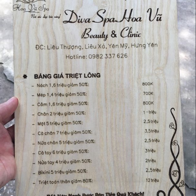Bảng menu gỗ - decor-free thiết kế | Shopee Việt Nam