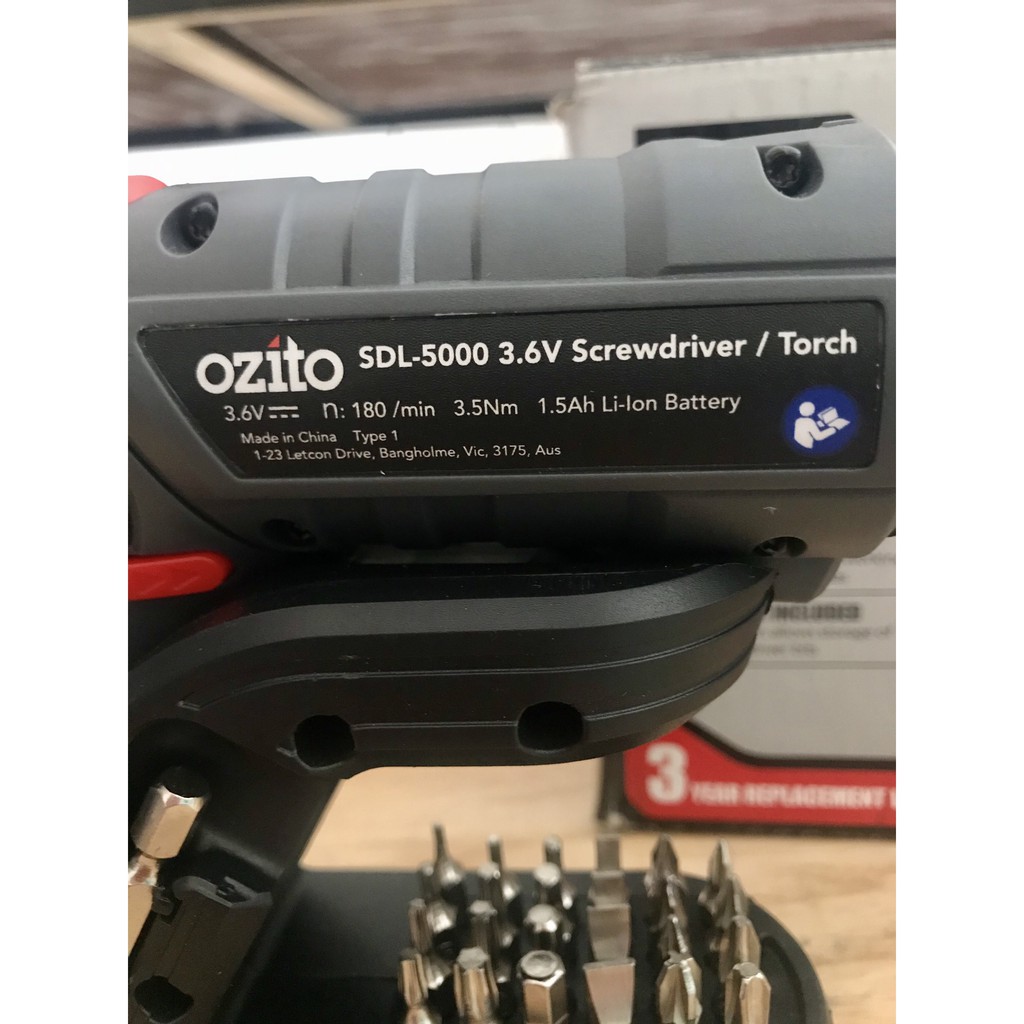 Ozito 3.6 v online screwdriver