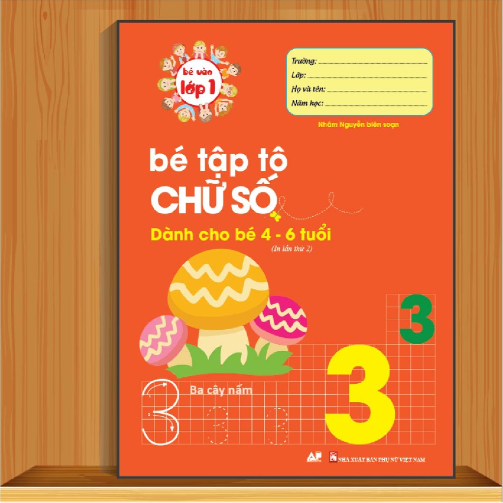 Sách - Bé Tập Tô Chữ Số 4 - 6 Tuổi | Shopee Việt Nam