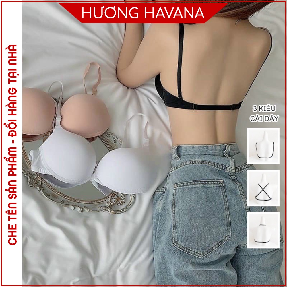 Áo Ngực Dây Mảnh Cài Trước Hở Lưng Siêu Đẩy Có Gọng, Áo Lót Nữ Cao Cấp  Havana Fla35 | Shopee Việt Nam