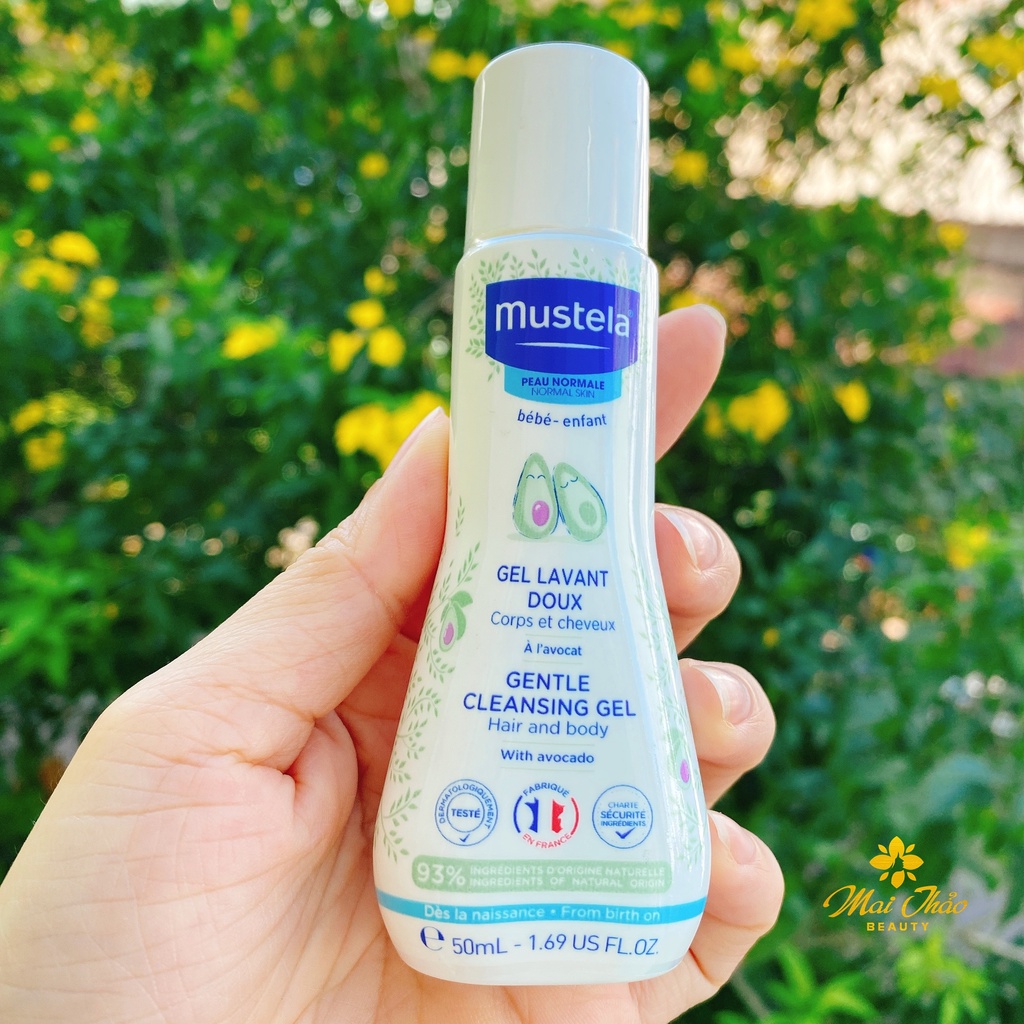 Mustela gentle cleansing hot sale gel 50 ml