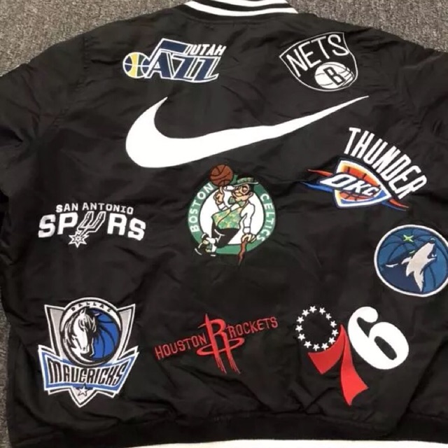 Supreme x nike on sale x nba bomber jacket