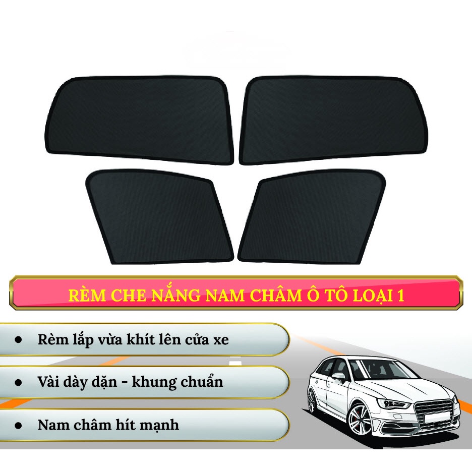 Rèm che nắng nam châm theo xe, che nắng ô tô, bộ 4 kính sườn, hàng loại 1 |Shopee Việt Nam