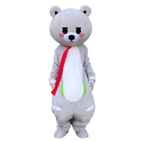 Hàng có sẵn] MASCOT GẤU XÁM KHĂN ĐỎ SIÊU HOT TIKTOK | Shopee Việt Nam