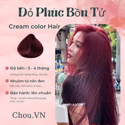 KaoKao | Thuốc nhuộm tóc Phúc Bồn Tử - Đỏ Tím kcolor