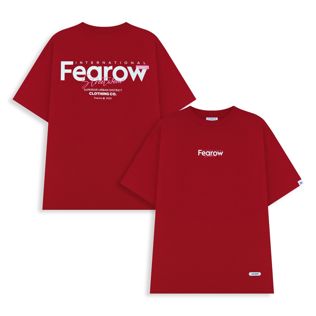 Áo Thun Nam Nữ Local Brand Unisex Fearow Multifont / Màu Đỏ - Atf1005 |  Shopee Việt Nam