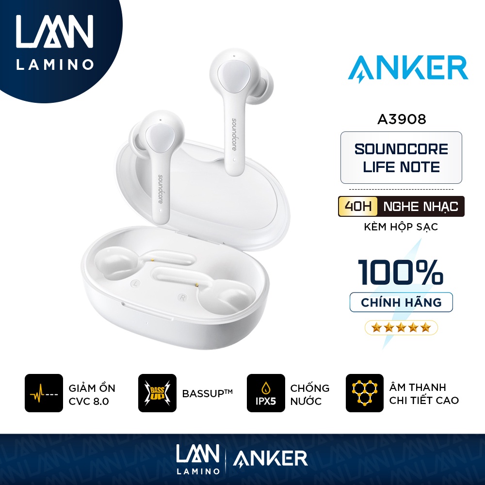 Tai nghe bluetooth TWS SOUNDCORE Life Note by Anker A3908