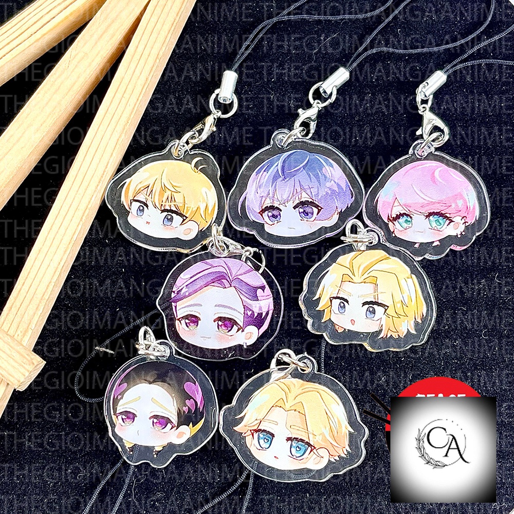 Keychain Play It Cool Guys Cool Doji Danshi Shiki Soma strap Figure  Accessories