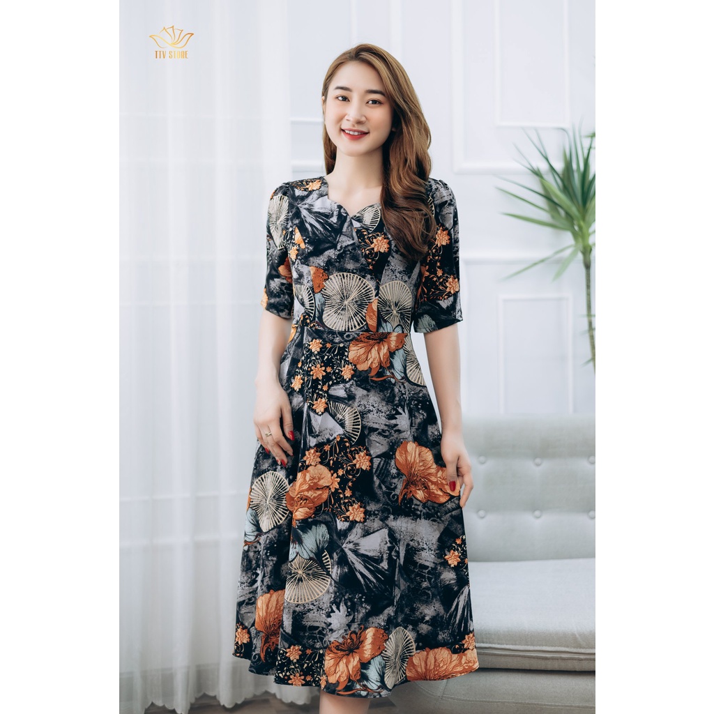 ĐẦM TRUNG NIÊN TTVSTORE.VN - Shopee Mall Online | Shopee Việt Nam