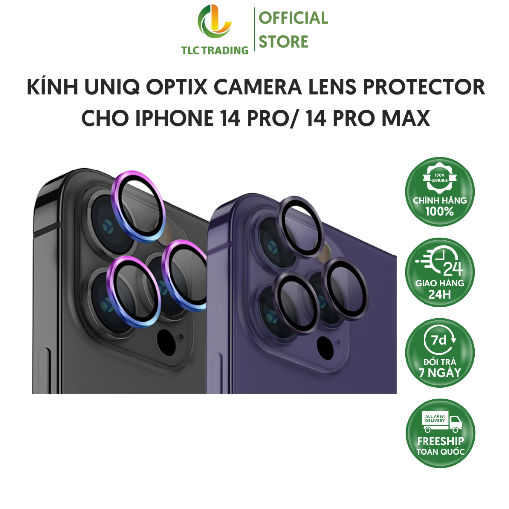 UNIQ  Optix Lens Protector For iPhone 14 Pro / 14 Pro Max