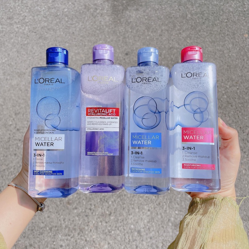 FREESHIP] Nước tẩy trang Loreal - L'Oreal Paris 3-in-1 Micellar Water 400ml  | Shopee Việt Nam