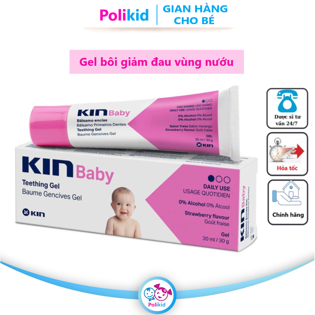 Kin baby teething store gel