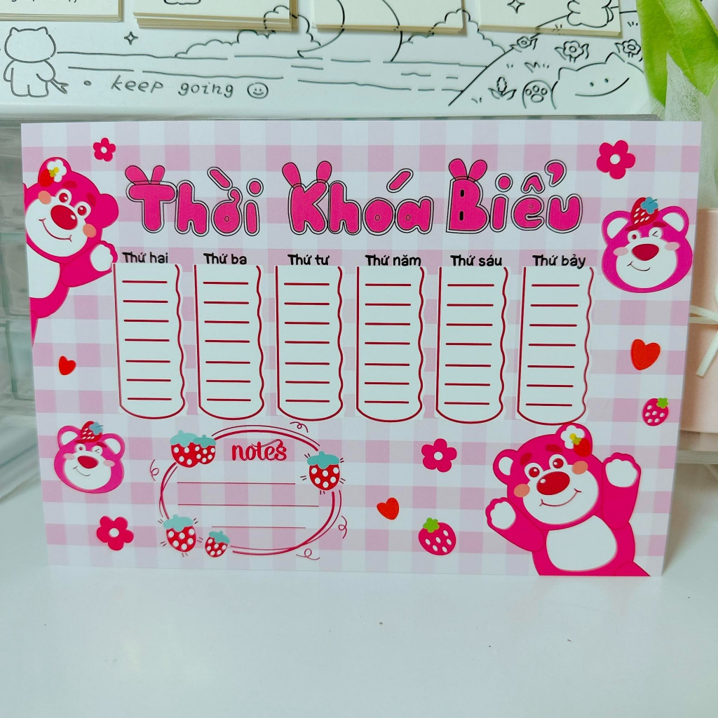 SET 3 THỜI KHOÁ BIỂU đáng yêu đủ mẫu trong 1 bộ | Shopee Việt Nam