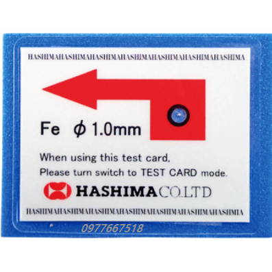 Thẻ kiểm tra máy dò kim Hashima ( Test Card Hashina) Thẻ dò kim 0.8mm ,  1.0mm , 1.2mm , 1.5mm