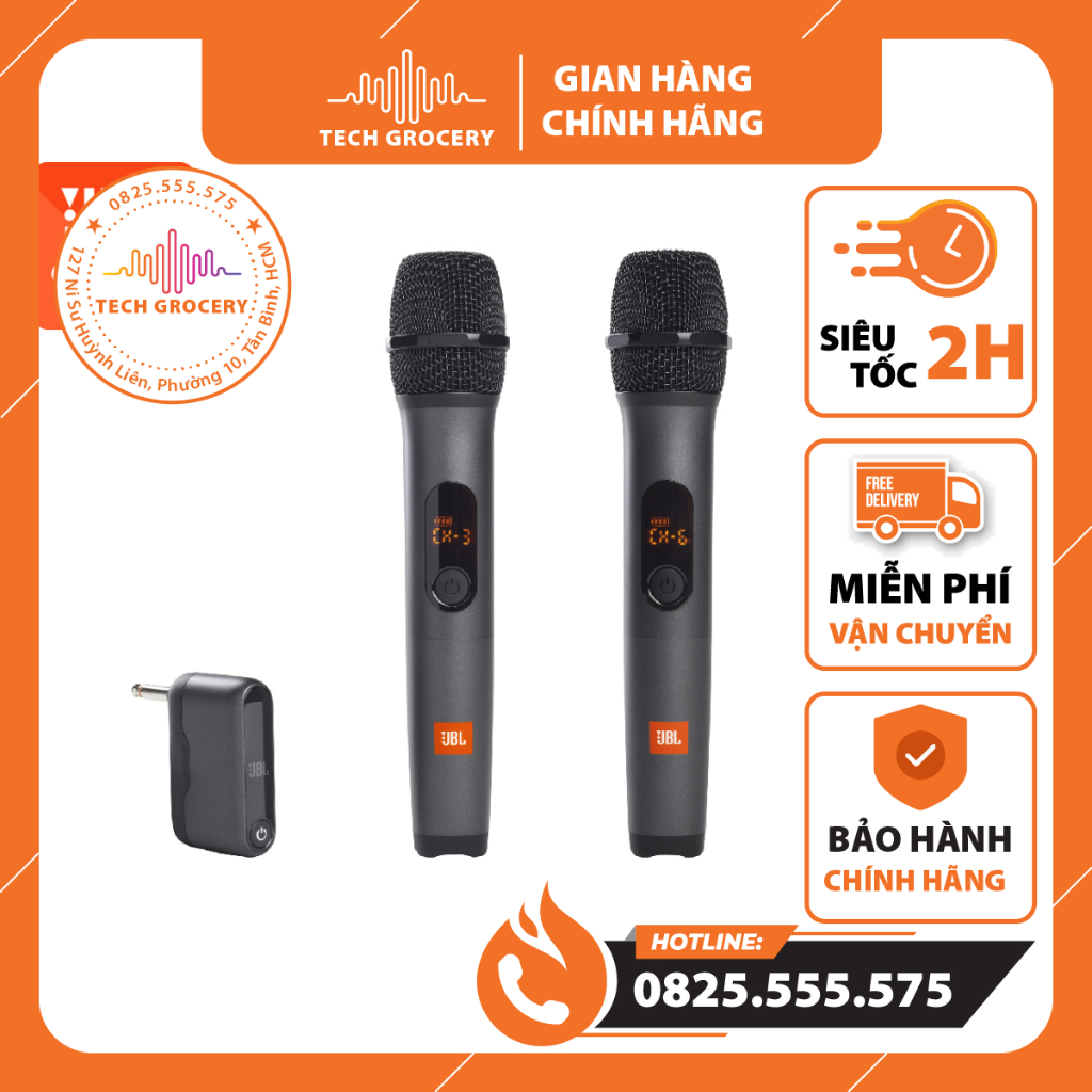 Micro không dây JBL WIRELESS - Hàng PGI Phân Phối