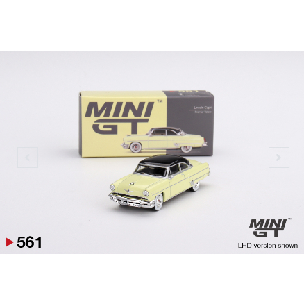 Mô hình ô tô Lincoln Capri 1954 Premier Yellow 1:64 MiniGT