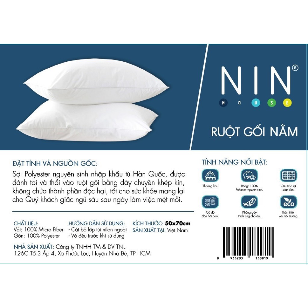 Bộ 3 món drap và áo gối NIN Collins B2201_NH020 (120x200+30cm) giá tốt