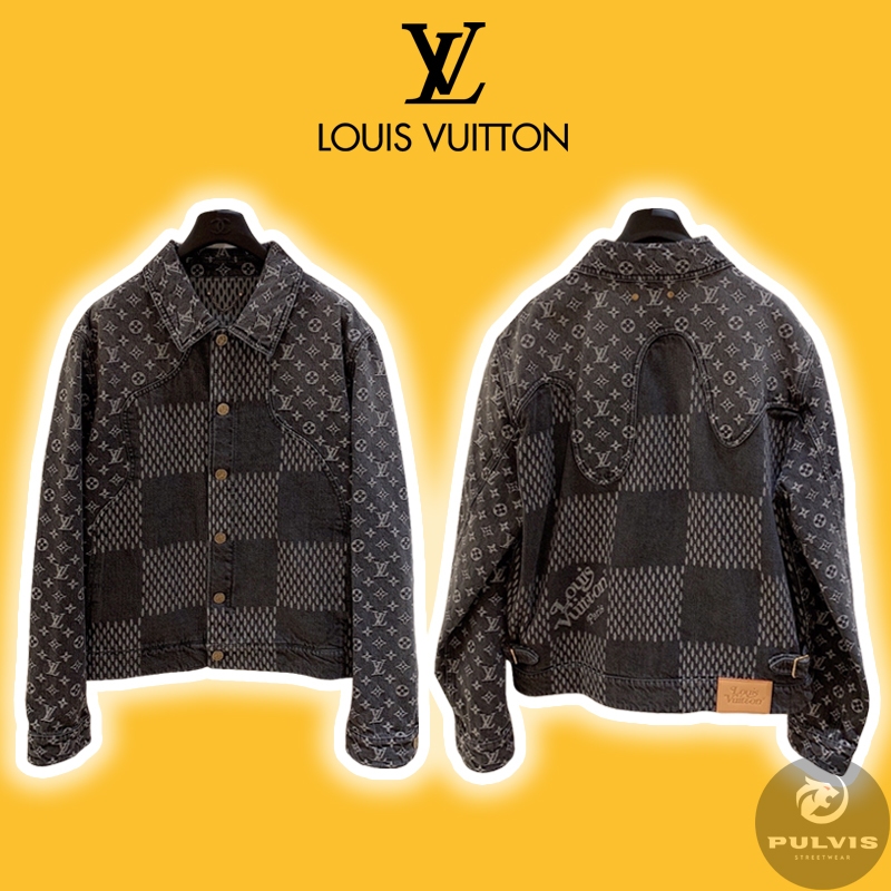 Louis Vuitton x Nigo Giant Damier Waves MNGM Denim Noir TRACKSUIT