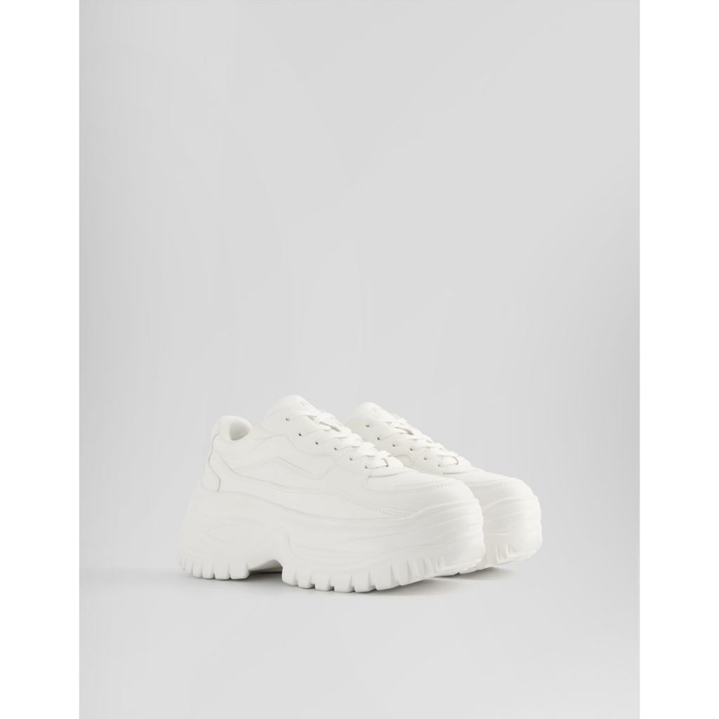 bershka platform trainers