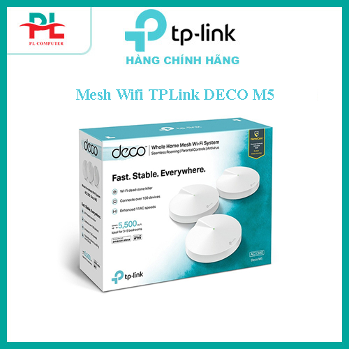 Hệ thống Wi-Fi Mesh TP-LINK AC1300 Deco M5 (3-pack) - Chính hãng