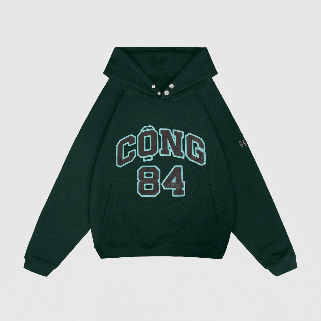 Grimm DC Hoodie C ng 84 m u Moss Green Shopee Vi t Nam