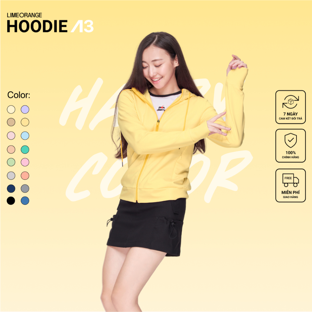 Hoodie shop lime orange