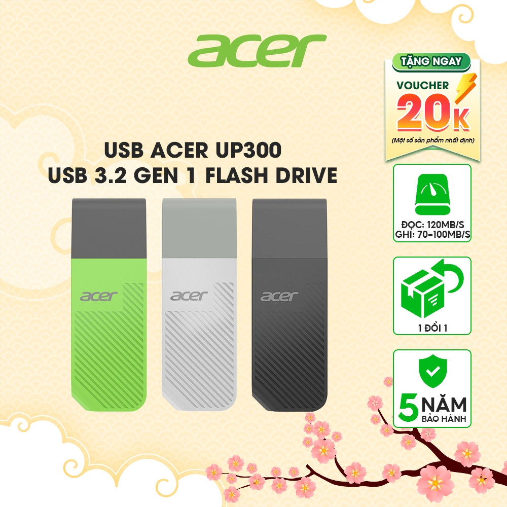 Clé USB 3.2 Acer UP300 / 512 Go / Gris