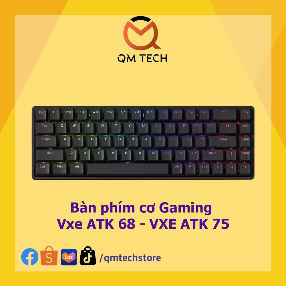 NEW - BH12TH] Bàn phím cơ Gaming VXE ATK 68 - VXE ATK 75