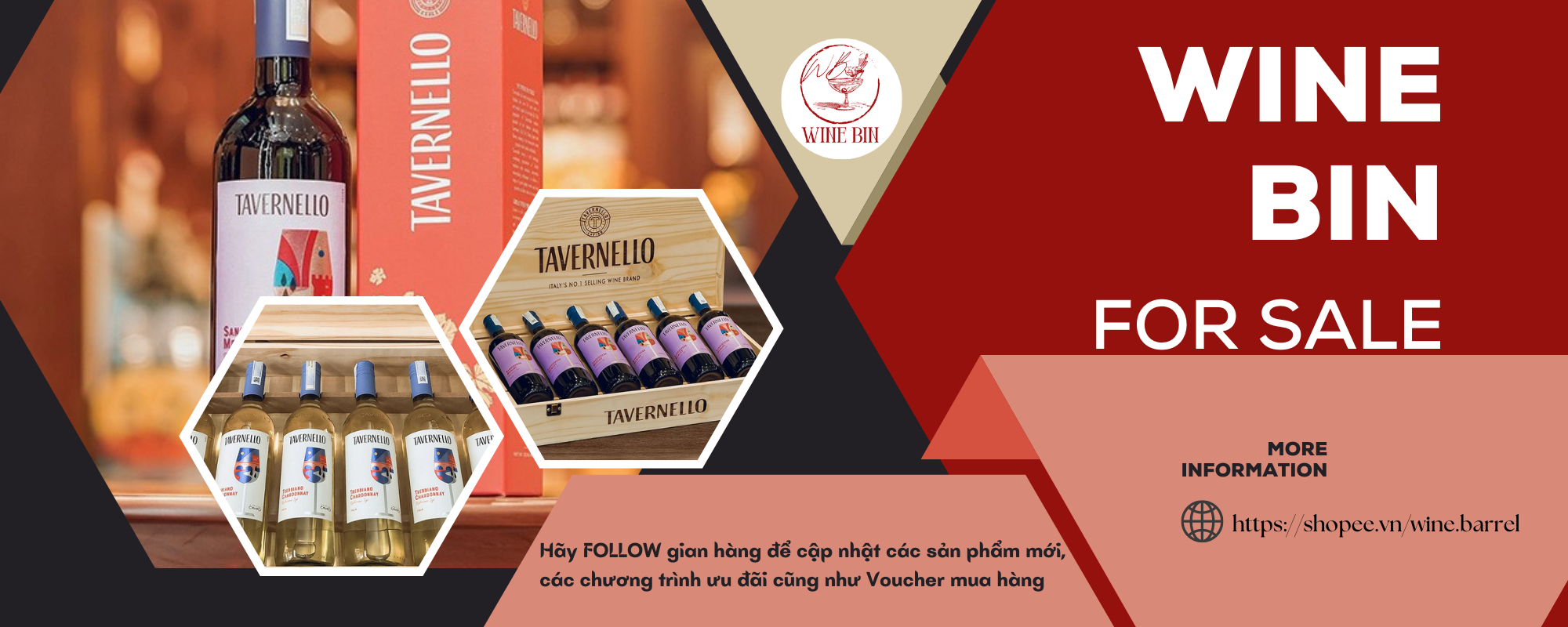 Wine Bin, Cửa hàng trực tuyến Shopee Việt Nam