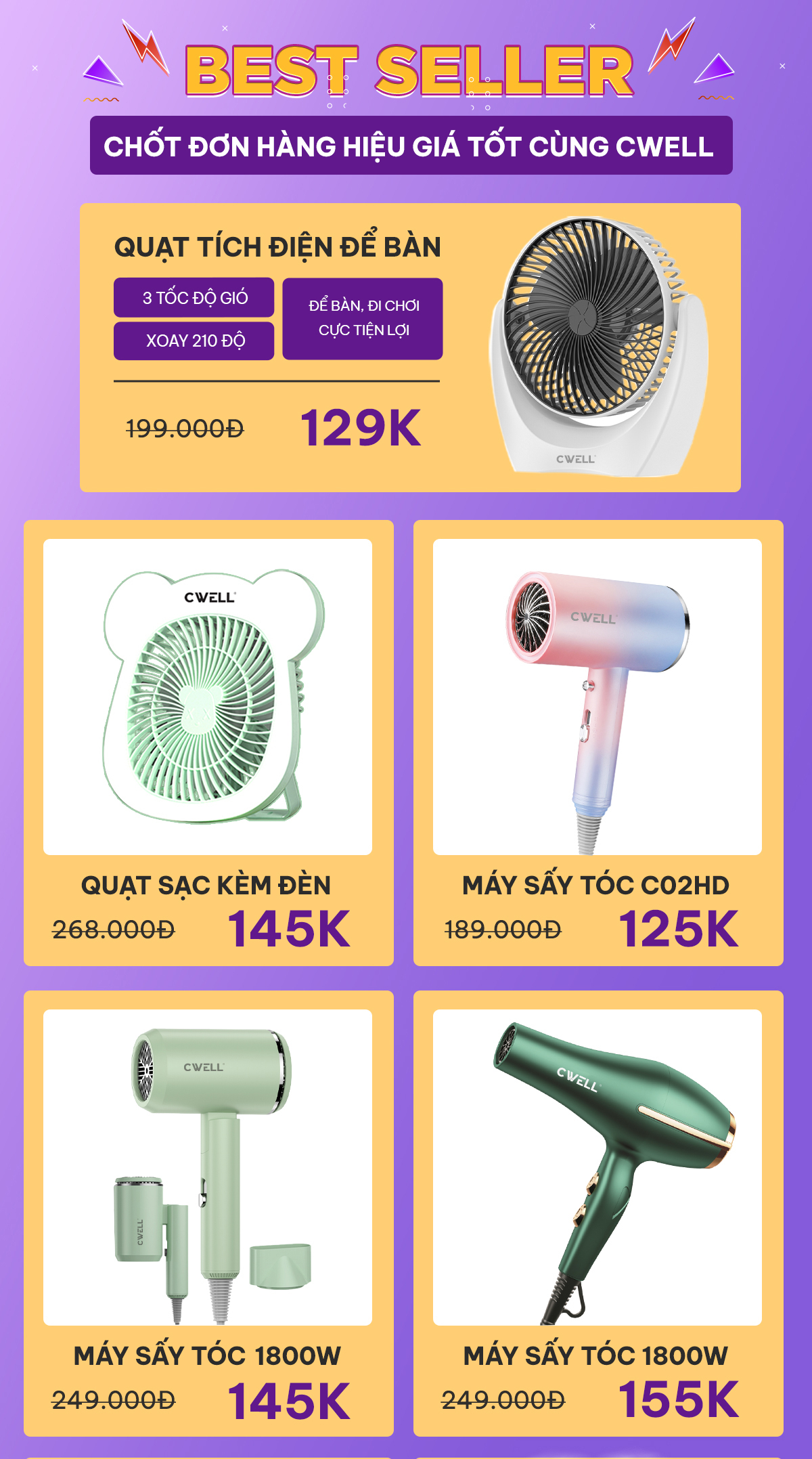 CWELL Official Store, Cửa hàng trực tuyến | Shopee Việt Nam