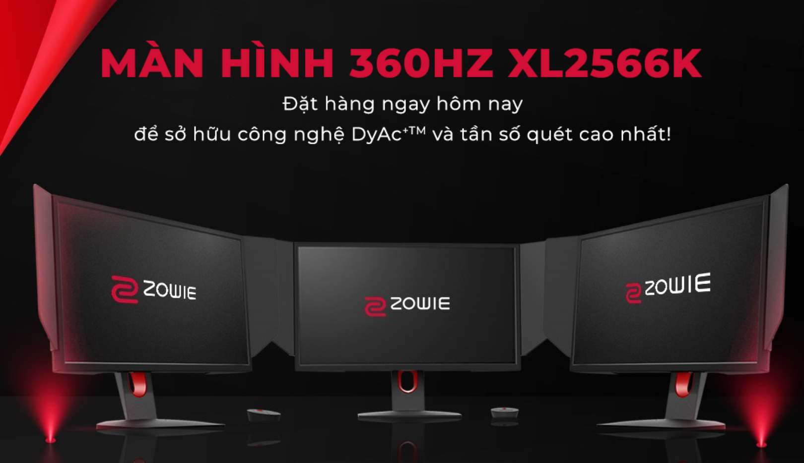 BenQ ZOWIE XL2566K 24.5 Gaming Monitor 360Hz 0.5ms DyAc+™ eSports FPS  FreeSync