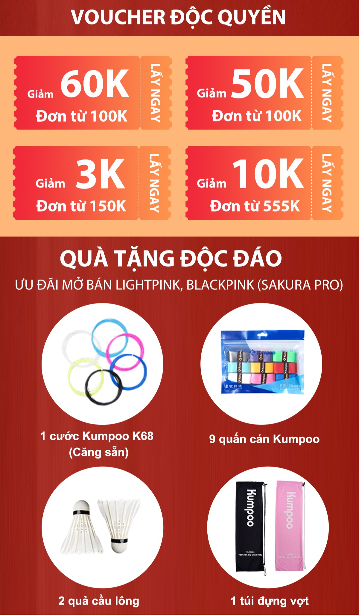 Kumpoo Vợt Cầu Lông Chính Hãng - Shopee Mall Online | Shopee Việt Nam