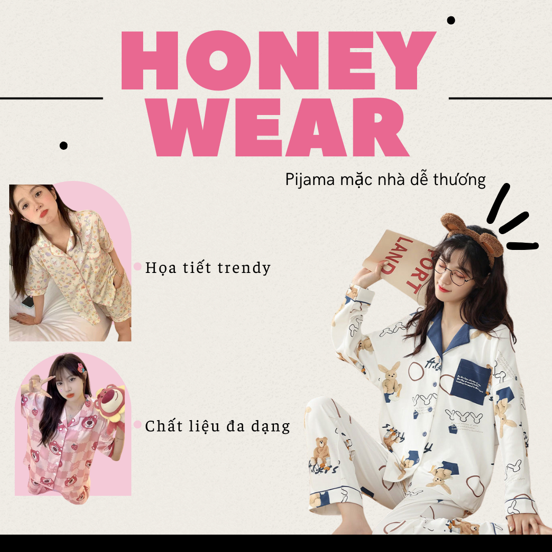 Honey Wear - Pijama , Cửa hàng trực tuyến | Shopee Việt Nam