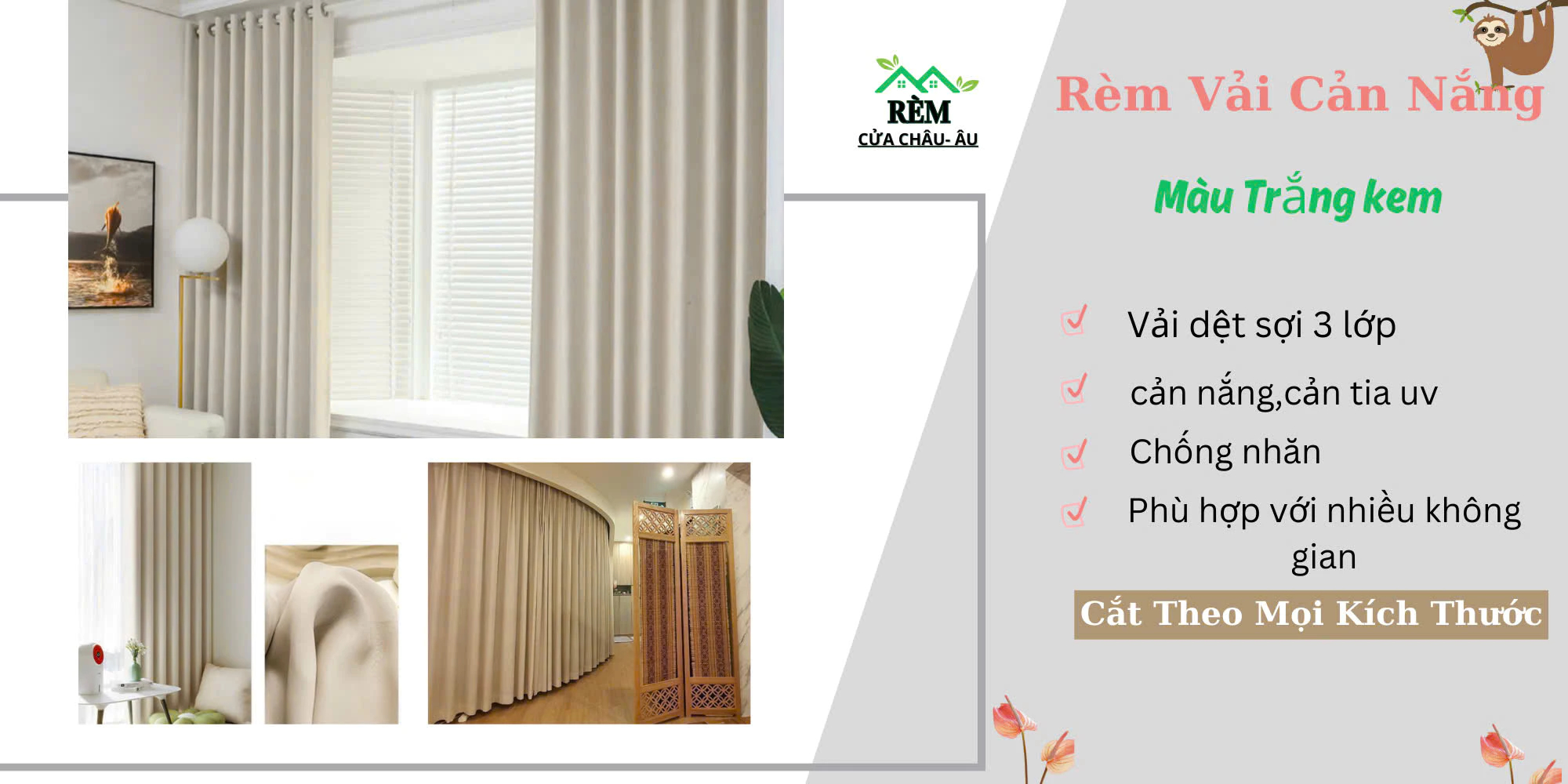 Rèm cửa châu -âu, Cửa hàng trực tuyến | Shopee Việt Nam