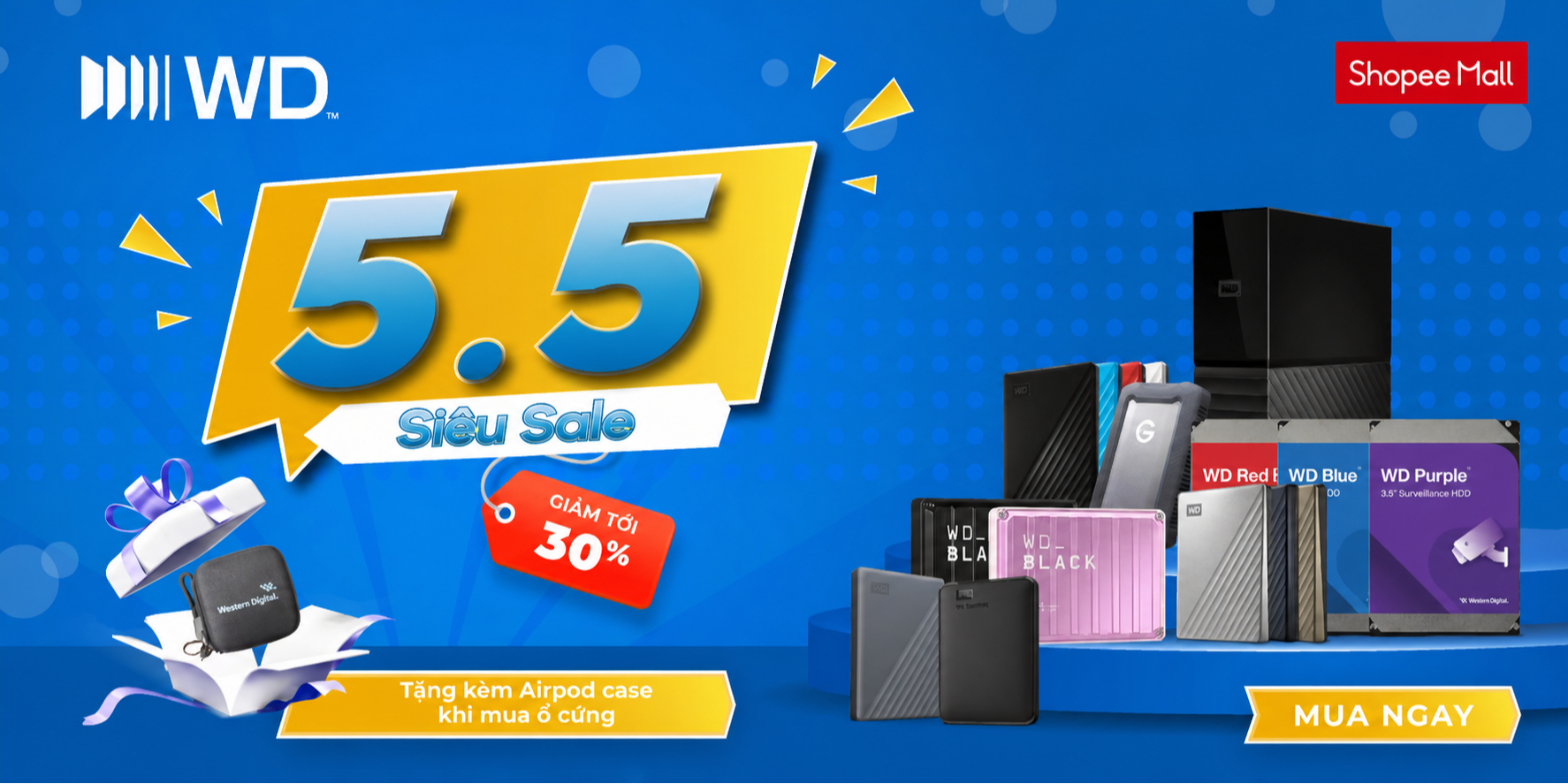 WESTERN DIGITAL OFFICIAL STORE - Shopee Mall Online | Shopee Việt Nam