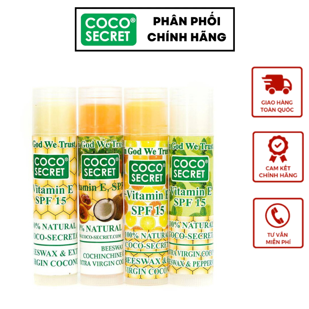 Son Dưỡng Môi Dầu Dừa Sáp Ong Coco Secret